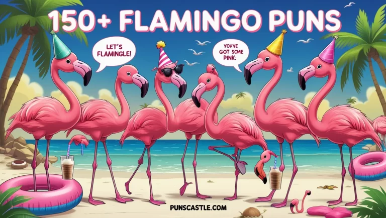 150+ Flamingo Puns With Perfect Balance & Sass